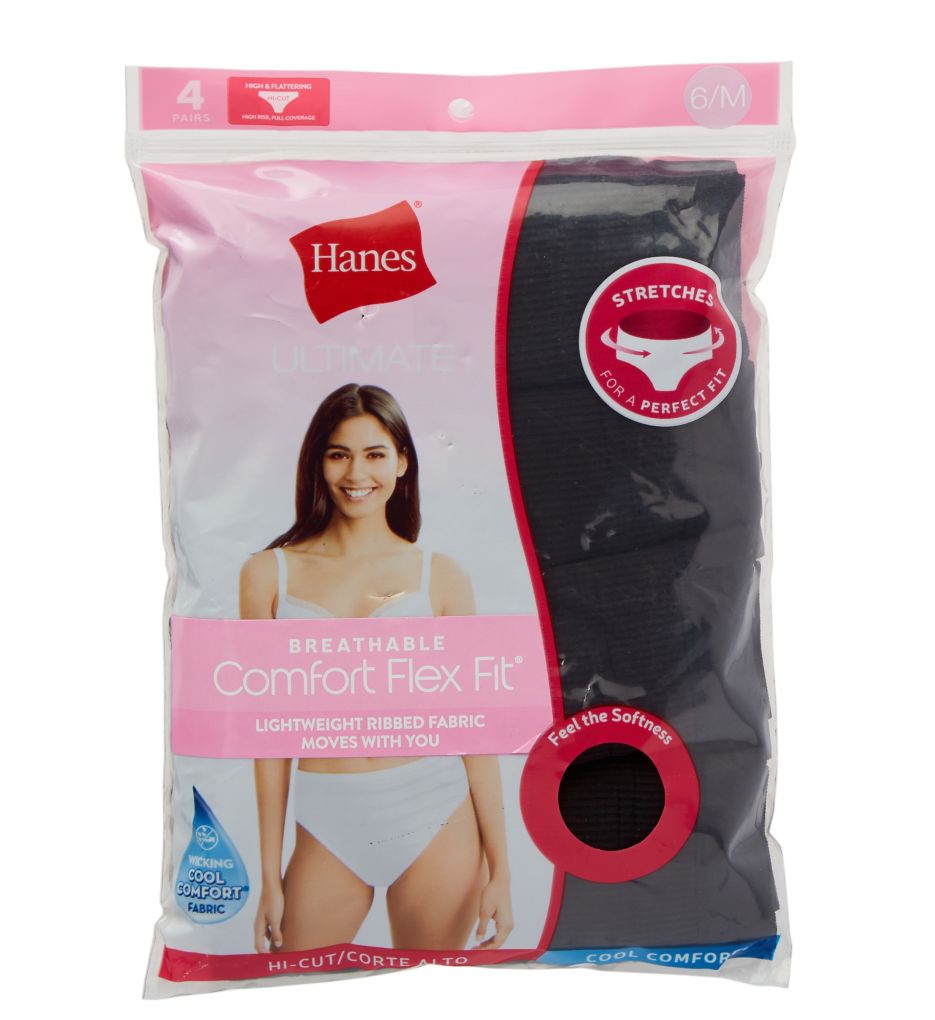 Hanes Ultimate Comfort Flex Fit Hi-Cut Brief 4-Pack 43CFF4